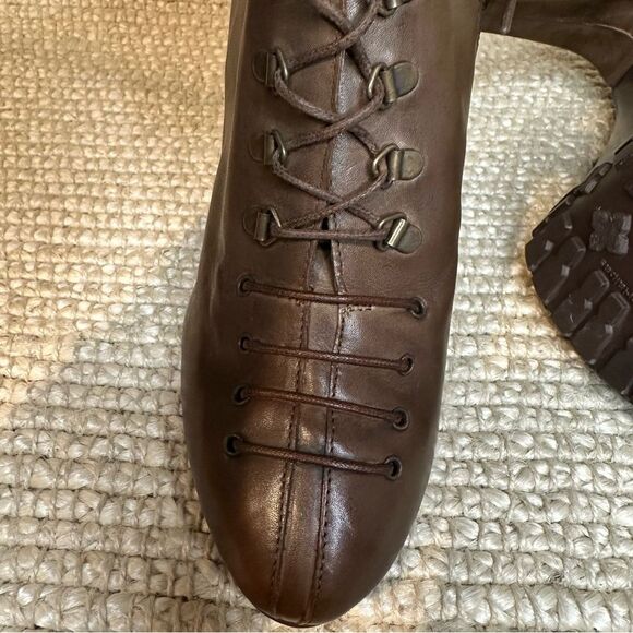 NWT Evado high heel leather lace up boots sz 39 - Picture 12 of 13